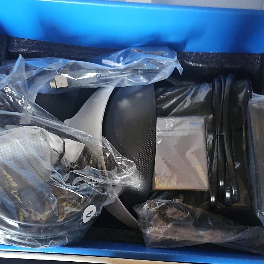 Sony VR Headset in Black and White